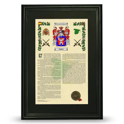 Samira Deluxe Armorial Framed - Black