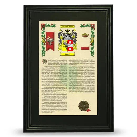 Samitz Deluxe Armorial Framed - Black