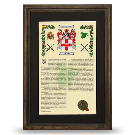 San jose Deluxe Armorial Framed - Brown