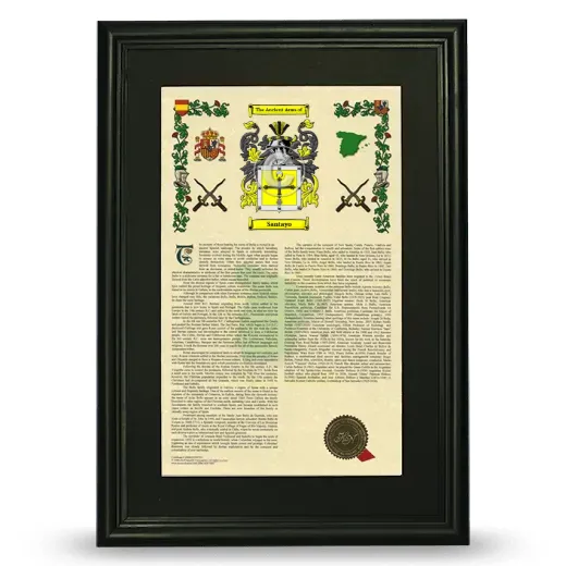 Santayo Deluxe Armorial Framed - Black
