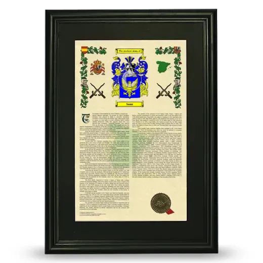 Sanz Deluxe Armorial Framed - Black