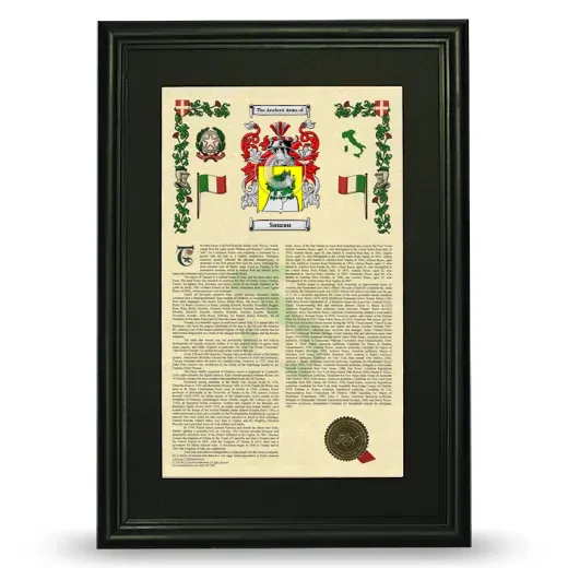 Saurau Deluxe Armorial Framed - Black