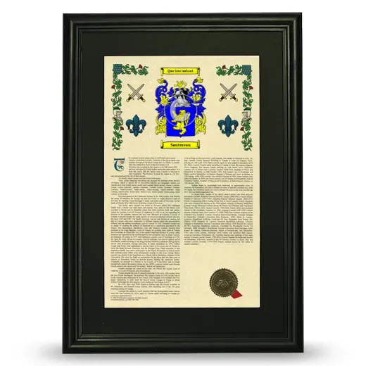 Sautereau Deluxe Armorial Framed - Black
