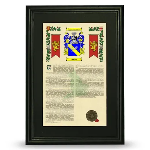 Scamp Deluxe Armorial Framed - Black