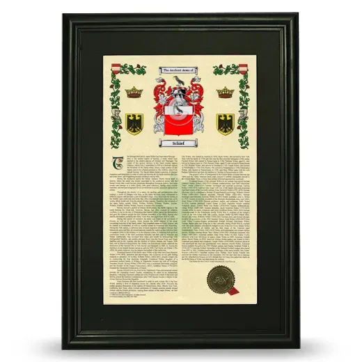 Schief Deluxe Armorial Framed - Black