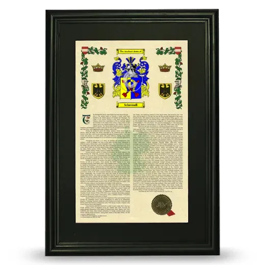 Schreindl Deluxe Armorial Framed - Black
