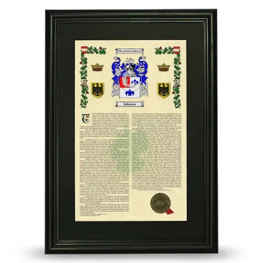 Schuerer Deluxe Armorial Framed - Black