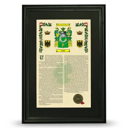 Seaff Deluxe Armorial Framed - Black