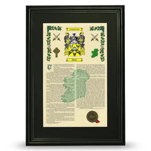 Shaws Deluxe Armorial Framed - Black