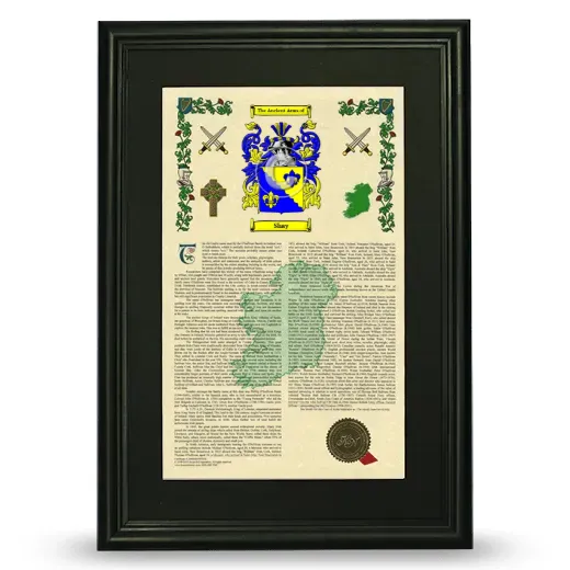 Shay Deluxe Armorial Framed - Black