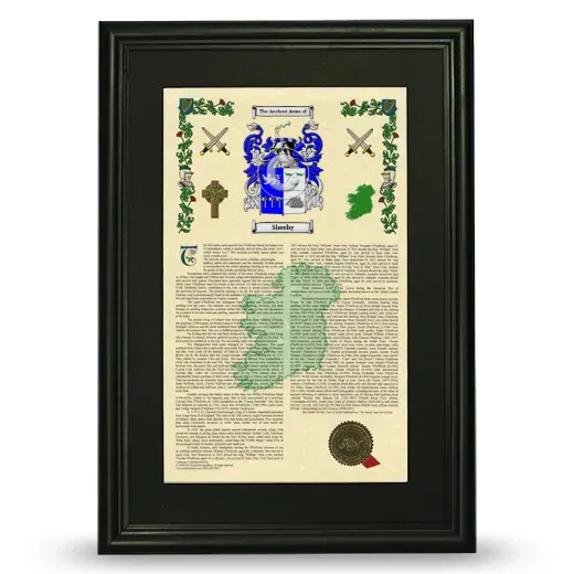Sheehy Deluxe Armorial Framed - Black