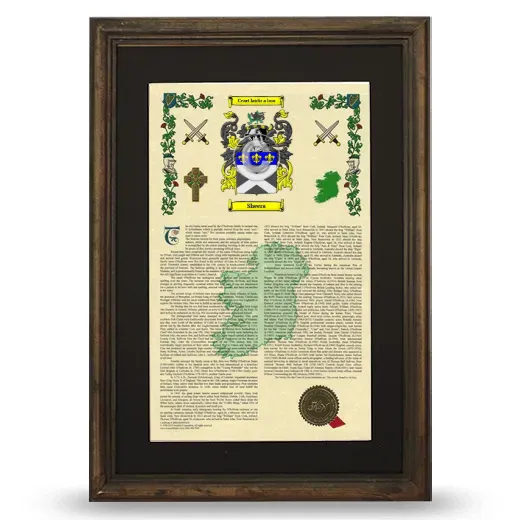 Sheera Deluxe Armorial Framed - Brown