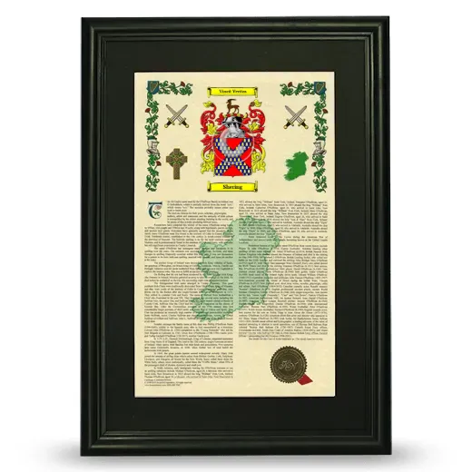 Shering Deluxe Armorial Framed - Black