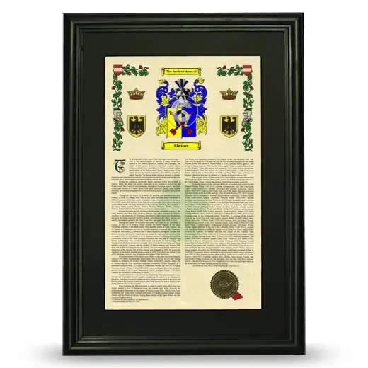 Shriner Deluxe Armorial Framed - Black