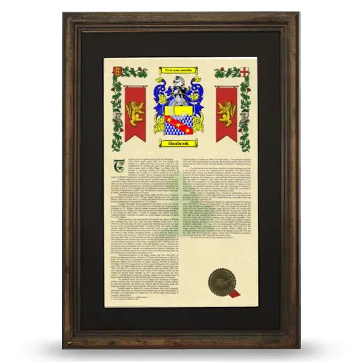 Shurbrook Deluxe Armorial Framed - Brown