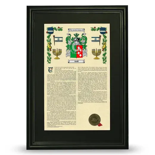 Siedl Deluxe Armorial Framed - Black