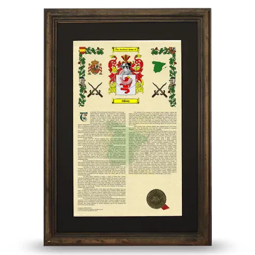 Silvey Deluxe Armorial Framed - Brown