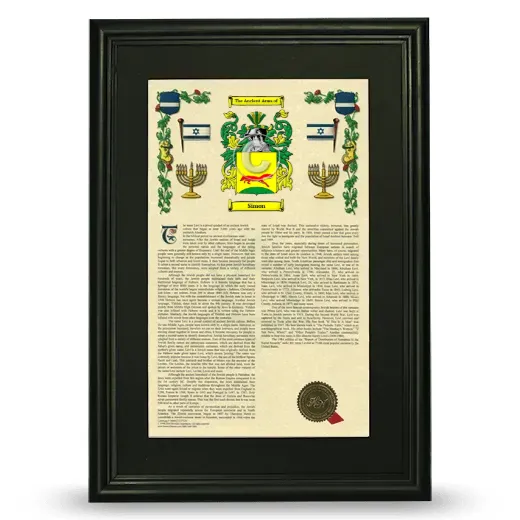 Simon Deluxe Armorial Framed - Black