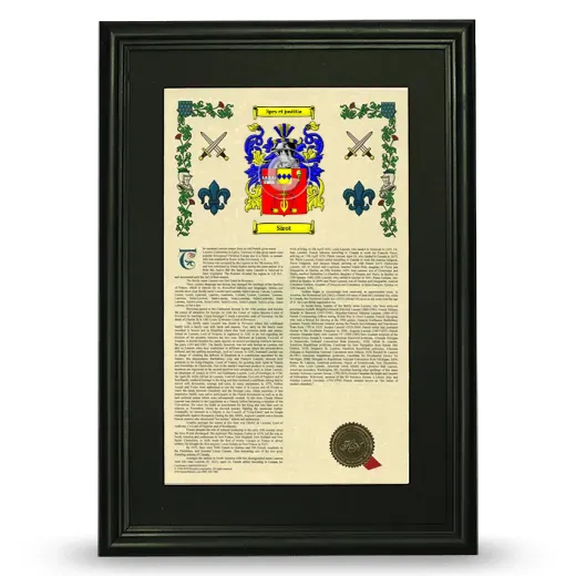 Sirot Deluxe Armorial Framed - Black