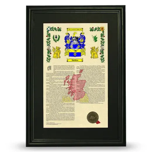 Skeldon Deluxe Armorial Framed - Black