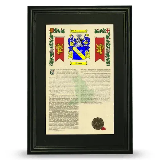 Skroope Deluxe Armorial Framed - Black