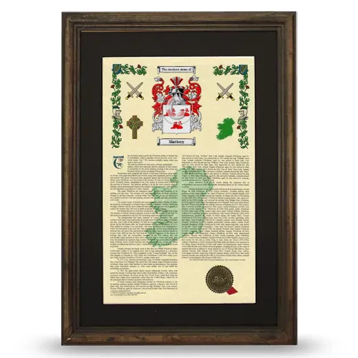 Slattery Deluxe Armorial Framed - Brown