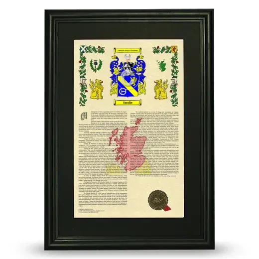 Smylie Deluxe Armorial Framed - Black