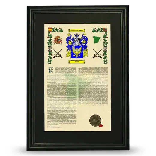 Snas Deluxe Armorial Framed - Black