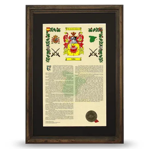 Soler Deluxe Armorial Framed - Brown