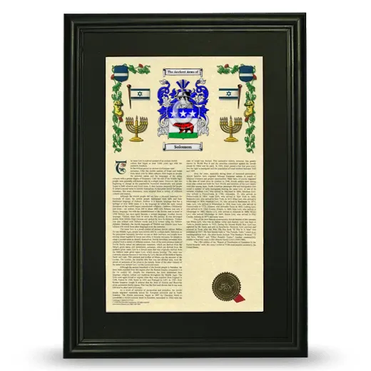 Solomon Deluxe Armorial Framed - Black