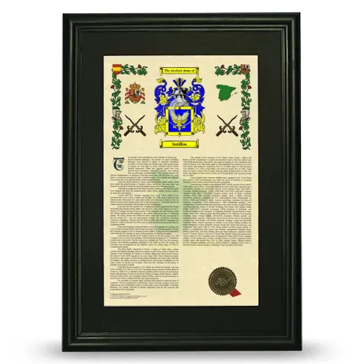 Sotillos Deluxe Armorial Framed - Black