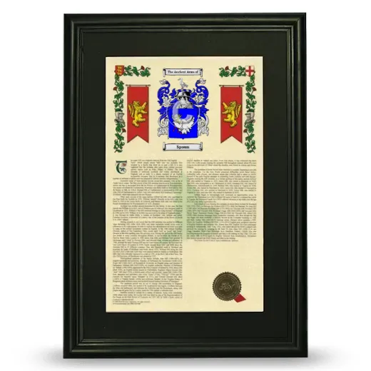 Spoun Deluxe Armorial Framed - Black