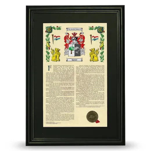Spruce Deluxe Armorial Framed - Black
