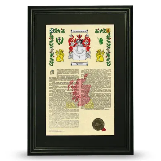 Sprund Deluxe Armorial Framed - Black