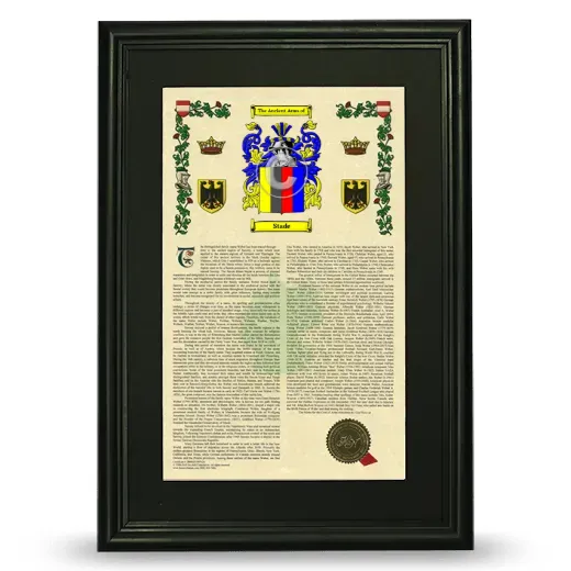 Stade Deluxe Armorial Framed - Black