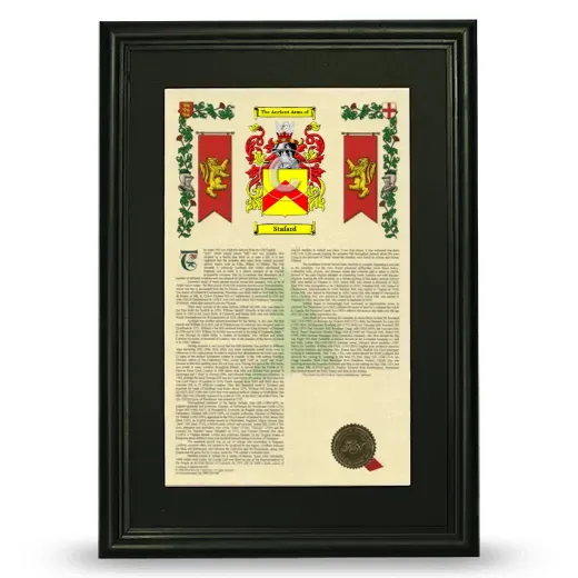 Stafard Deluxe Armorial Framed - Black