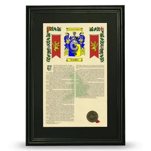 Stansdbro Deluxe Armorial Framed - Black