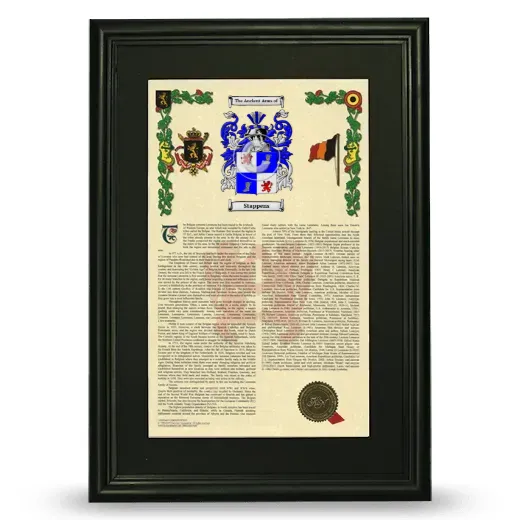Stappens Deluxe Armorial Framed - Black
