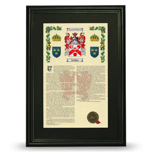 Stenberg Deluxe Armorial Framed - Black