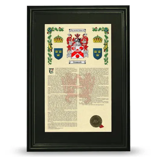 Stenmark Deluxe Armorial Framed - Black