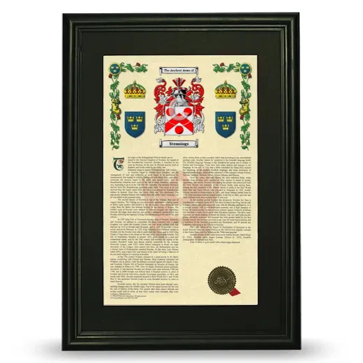 Stennings Deluxe Armorial Framed - Black
