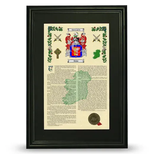 Striss Deluxe Armorial Framed - Black