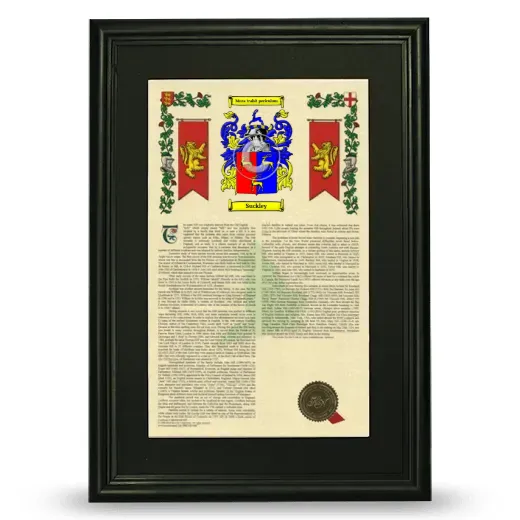 Suckley Deluxe Armorial Framed - Black