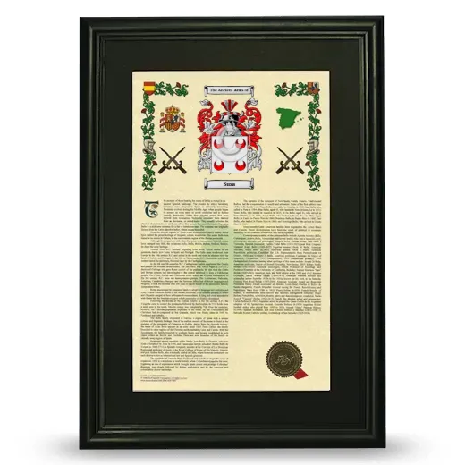 Susa Deluxe Armorial Framed - Black
