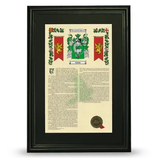 Susan Deluxe Armorial Framed - Black