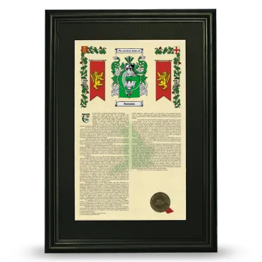 Sussans Deluxe Armorial Framed - Black