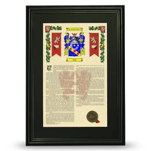 Svaj Deluxe Armorial Framed - Black