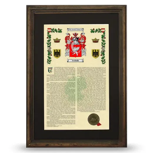 Svoboda Deluxe Armorial Framed - Brown