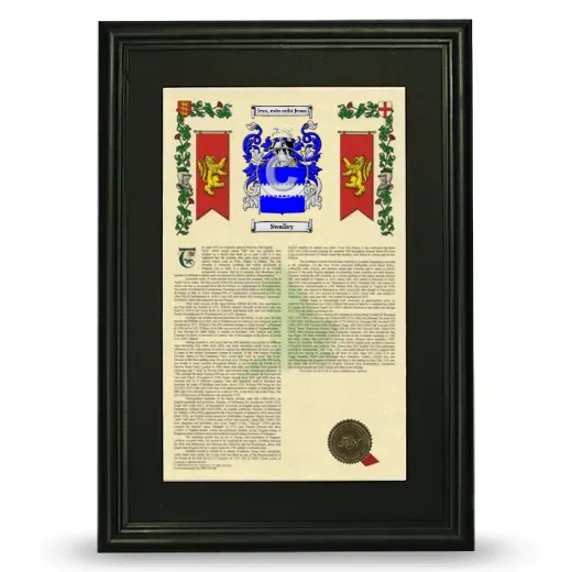 Swalley Deluxe Armorial Framed - Black
