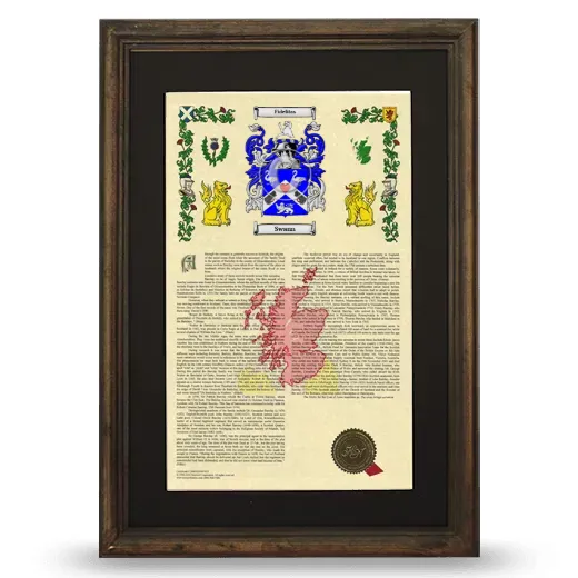 Swann Deluxe Armorial Framed - Brown